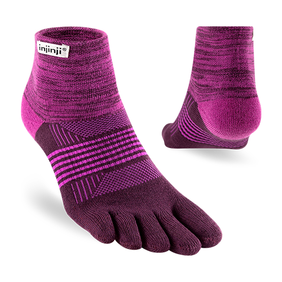 Injinji Womens Trail MW Mini-Crew "Violet"