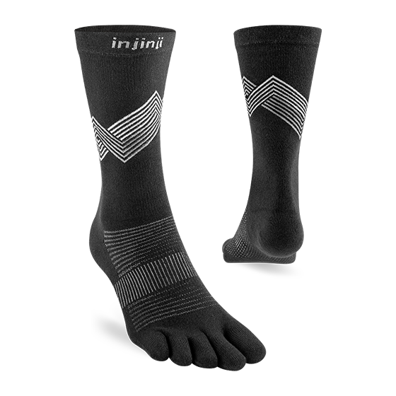 Injinji Run (Lightweight) Crew "Black"