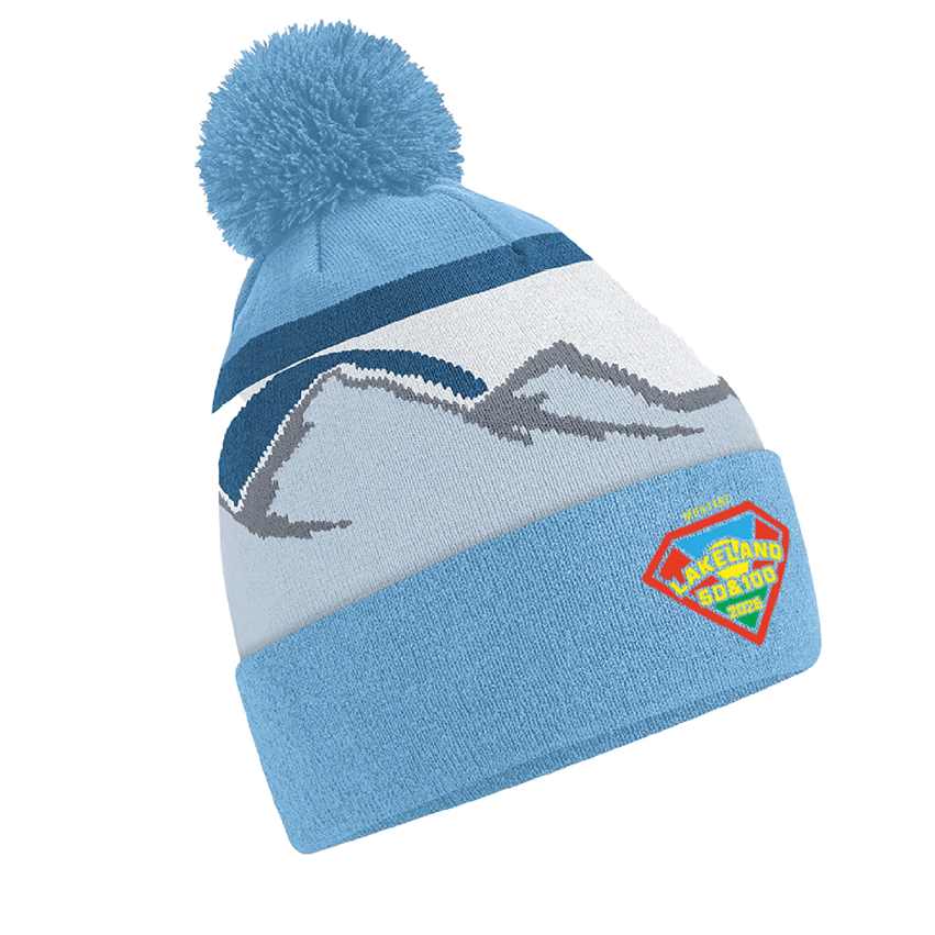 Lakeland 50/100 2026 Patterned Bobble Hat.