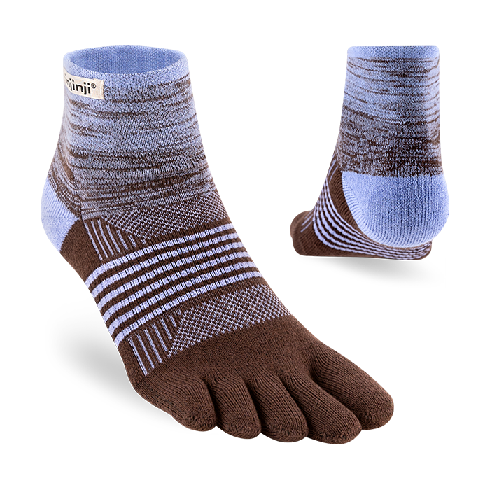 "PERIWINKLE" Injinji Womens Trail Midweight Mini Crew