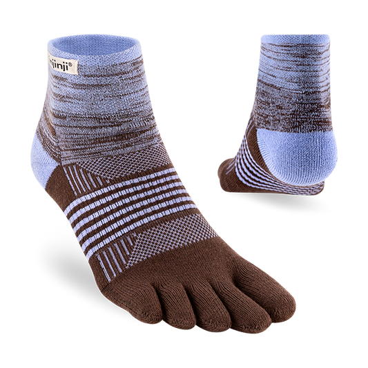 "PERIWINKLE" Injinji Womens Trail Midweight Mini Crew