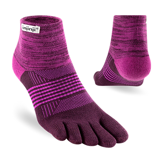 Injinji Womens Trail MW Mini-Crew "Violet"