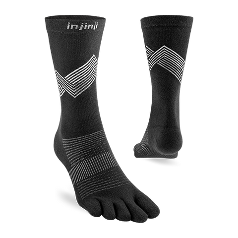 Injinji Run (Lightweight) Crew "Black"