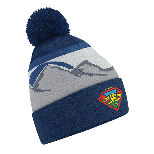 Lakeland 50/100 2026 Patterned Bobble Hat.