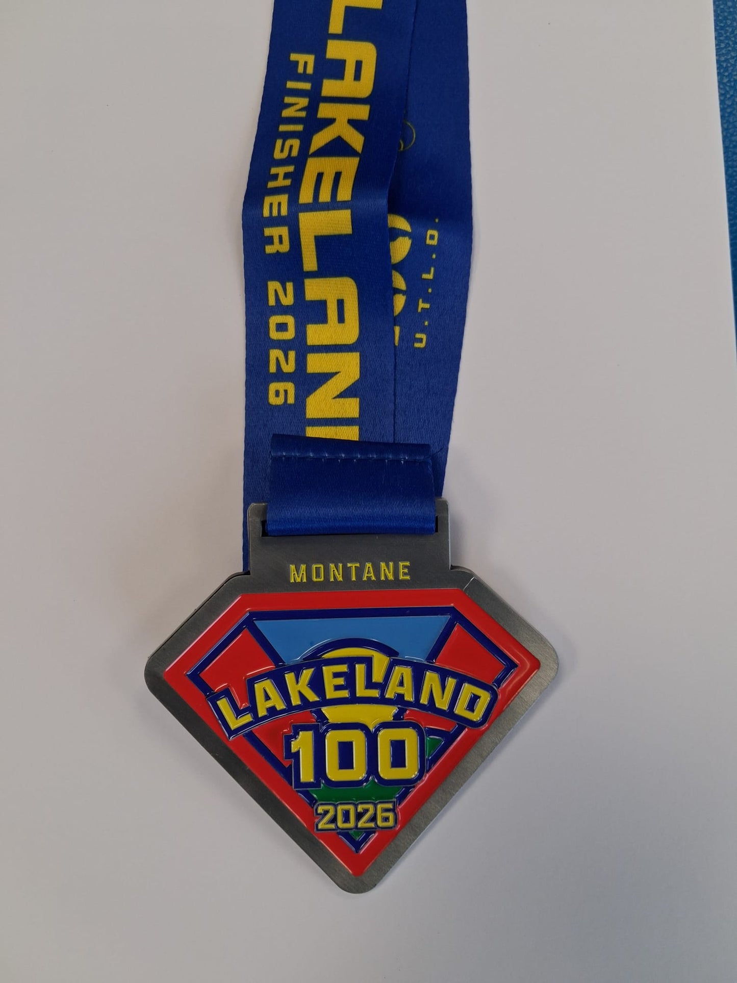 Lakeland 100 2026 Event Finisher Medal.