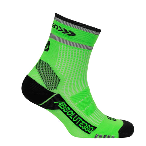Absolute 360 Neon Green Quarter Socks Unisex