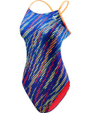 TYR Womens Sassari Cutoutfit Swimsuit Blue