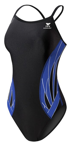 TYR Phoenix Splice Diamondfit Swimsuit Black/Blue