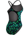 TYR Womens Emulsion Cutoutfit Swimsuit Blue/Green